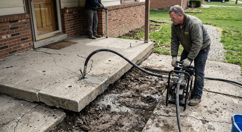 Concrete Settlement Repair in Corpus Christi, TX