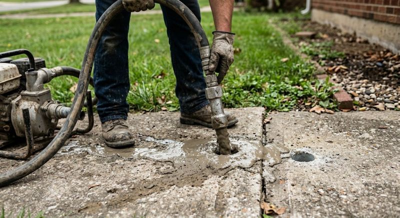 Concrete Settlement Repair in Des Moines, IA